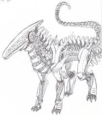 Robot Dog Thing Robots Drawing Robot Animal Hybrid Art