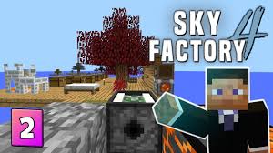 Skyfactory 4 Ep 2 Cobblestone Generator Redstone Obsidian Youtube