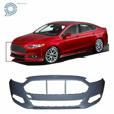 Details About Front Bumper Cover For 2013 2016 Ford Fusion W Fog Lamp Holes Primed