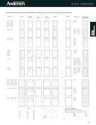 andersen double hung window size chart lavozfm com co