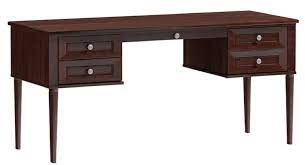 Has only mild wear marks mostly at the bottom. Casa Padrino Luxury Desk With 4 Drawers Dark Brown Silver 160 X 65 X H 76 Cm Office Furniture