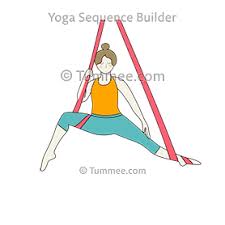 Aireal yoga is yoga in the air, and it really is yoga. Pegasus Pose Aerial Yoga Virabhadrasana Ii Aerial Yoga Sequences Benefits Variations And Sanskrit Pronunciation Tummee Com