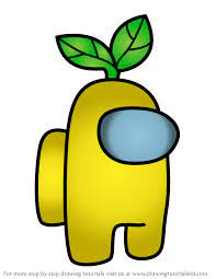 How To Draw Plant Hat From Among Us In 2021 Cute Food Drawings Food Drawing Drawing Tutorial
