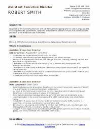 In consultation with chair, communicates with. Assistant Executive Director Resume Samples Qwikresume