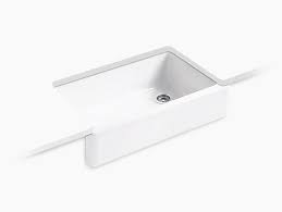 To conclude, kohler kitchen sinks are great for all sorts of homes. Whitehaven Undermount Single Bowl Farmhouse Kitchen Sink W Tall Apron K 6489 Kohler Kohler