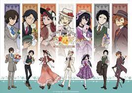 文豪ストレイドッグス コラボ 太宰 乱歩 モンゴメリ 敦 鏡花 芥川 中原 eskizy personazhej sobachki milye rebyata anime