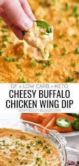 Entertain With This Incredibly Cheesy Buffalo Chicken Wing Dip Delicious Keto And Low Carb Appetizer Perfect For Game Night Or In 2021 Trending Recipes Food Recipes