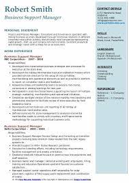Finance management is all about team work. Business Support Manager Resume Samples Qwikresume