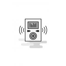Music Player Web Icon Flat Line Filled Gray Icon Vector Music Icons Web Icons Icons Converter Png And Vector With Transparent Background For Free Download Web Icons Digital Elements Business Buttons