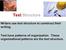Text Structure Writers Use Text Structure To Construct Their Writing Text Have Patterns Of Organization These Organizational Pat Text Structure Writing Texts