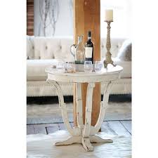 Reine French Country Antique White Round End Table End Tables Table Furniture