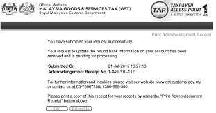 Similarly, the supplier can pay such taxes on or before the gst payment due date. Http Gst Customs Gov My En Rg Siteassets Gst 20guide 20on 20update 20bank 20account 20 20refund Pdf