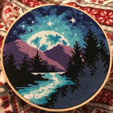 Welcome to my etsy shop. Fo Landscape Cross Stitch Crossstitch