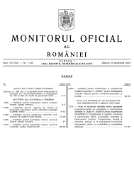 26/1990, registrul comerțului conține informații cu privire la profesioniștii înregistrați date cu privire la sedii și/sau activități autorizate conform art.15 din legea 359/2004 File Monitorul Oficial Al Romaniei Partea I 2004 12 08 Nr 1160 Pdf Wikimedia Commons