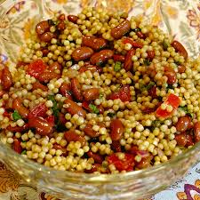 The chickpeas and feta made it taste rich. Israeli Couscous Bean And Tomato Salad Bruce Barone