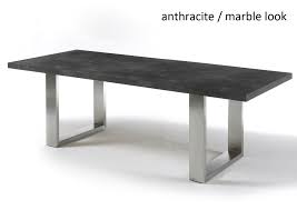 Instrument Black Stone Dining Table D100 X H77 Cm The Base Frame Brushed Stainless Steel Table Top Betontisch Wohnzimmer Esstisch Design Esstisch Modern
