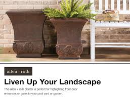 Check spelling or type a new query. Allen Roth 16 25 In W X 23 5 In H Light Rust Fiberglass Planter At Lowes Com Planters Fiberglass Planters Allen Roth