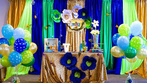 Pretty peacock invitation for my favorite things party is the only post i've had time to put together on the event so far. Krishna Theme Birthday Party Ideas Photo 2 Of 25 Krishna Birthday Birthday Party Themes Childrens Party Decorations
