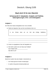 Klasse helfen den kindern diese wichtigen strukturen zu erlernen. Deutsch Grundschule 4 Klasse Ubungen Kostenlos Ausdrucken