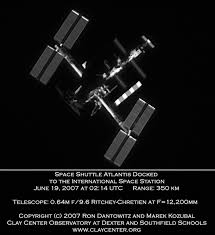 Image result for international space station through telescope