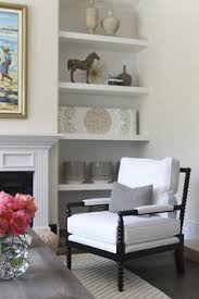 Shelves Beside Fireplace Living Room Renovation Living Room Interior Art Deco Interior Living Room