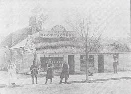T Dixon S Benalla Boot Factory On The Corner Of Nunn Bridge Street 1890 S Nunn Boots Street