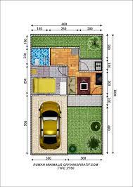 Denah Rumah Minimalis Tipe 21 Rumah Desain Desain Rumah