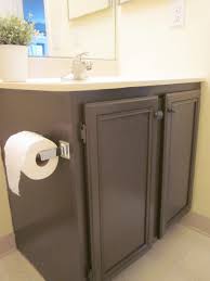 You can use a brush for a first coat or primer, but we cabinets covered with plastic laminate or melamine, on the other hand, will not. Stunning Brown White Bathroom Vanity Cabinets Image Inspirations 1024x1365 Jpg 1024 1365 Painted Vanity Bathroom Painting Bathroom Cabinets Painting Bathroom