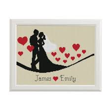 See more ideas about cross stitch, stitch, cross stitch patterns. Patron De Puntada De La Cruz De La Boda Moderna Wedding Cross Stitch Patterns Wedding Cross Stitch Cross Stitch Designs