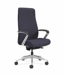 Hon Endorse Collection Executive High Back Upholstered Back Chair Tradition Distant Color Fixed Arms Front Side View Hleu W Home Office Home Office Desks Chair