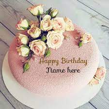 Make yours or your friend's birthday special by sending them these lovely birthday cakes with their and your name written get your decorated name birthday cake and impress your friends. Generate Name On Flower Decorated Birthday Cake Flower Decorated Beautiful Birthday Name Happy Birthday Wishes Cake Birthday Cake Writing Birthday Wishes Cake