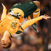 The soccer sensation sam kerr got two goals and a backflip in a friendly against brazil. 3