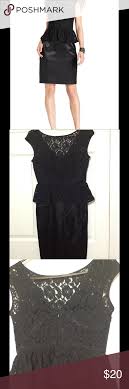 London Times Black Cocktail Peplum Dress Peplum Dress Dresses Black Cocktail Dress