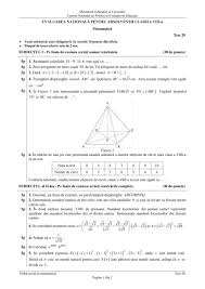 In conformitate cu programa aprobata de ministerul educatiei nationale aceasta. Ministerul Educatiei A Publicat Noi Modele De Evaluare Nationala 2020 La Limba Romana Si La Matematica Vezi Subiectele Si Baremele De Corectare Pentru Testele De Antrenament Clasa A 8 A Jitaruionelblog Pregatire