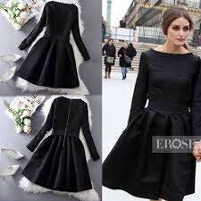 Rangée de boutons bleu et blanc jusqu'à la taille. Robes Noires Manches Longues A Prix Bas Neuf Et Occasion Rakuten