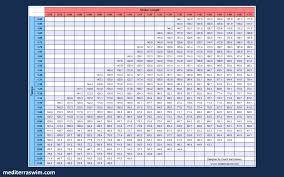 swimming pace chart 2019