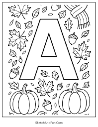 15+ Letter A Coloring Pages - Sketch and Fun
