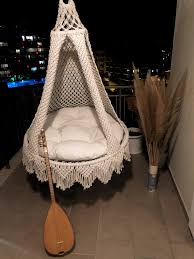 Makrome Salincak Icin Siparis Alinir Em 2020 Decoracao De Casa Tropical Cadeira Suspensa Decoracao Da Casa Artesanal