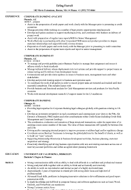 Corporate Banking Resume Samples Velvet Jobs
