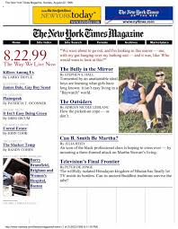 The New York Times Magazine, Sunday, August 22 - Unauthorized ...