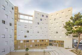 gallery of lucien cornil student residence a architecture 7 architecture exterior architecture facade pattern architecture