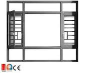 Modern House Grill Design Aluminum Window Double Swing Grill ...