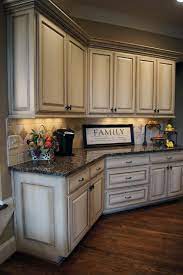 In Love With These Cabinets Antique White Kitchen Antique White Kitchen Cabinets Rustic Kitchen Cabinets