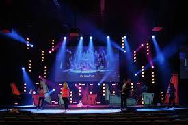 Retro Game Show Stage Lighting Design Concert Lights Retro Gaming