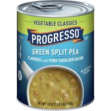 Add the split peas, water, broth, potatoes, carrots, pepper, and bay leaf to the durch oven. Save On Progresso Vegetable Classics Green Split Pea Soup With Bacon Gluten Free Order Online Delivery Stop Shop