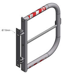 Die schranken in meinem kopf. Schranken Mit Knieleiste An Bauwerken Aluminium Almg3 Almgsi 0 5 Hailo Professional