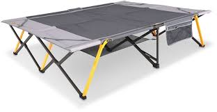 easy fold queen stretcher camping bed metal pole fold