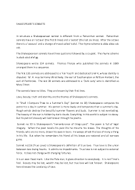 Doc Shakespeare S Sonnet Acewin Augustine Academia Edu