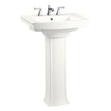 Kohler Archer This Picture Looks Like There Is More Design On The Base Than I Remembered Compare Height Of 35 In Pedestal Sink Kohler Archer Pedestal Sinks
