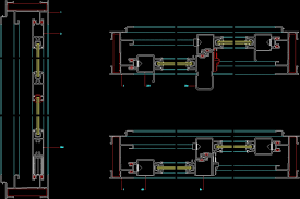 1200 oxo 2 5_8 sill heavy duty interlock. Sliding Door Details Dwg Detail For Autocad Designs Cad